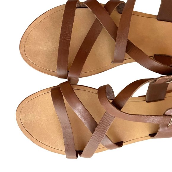 Elegant Tan Women's Sandals - Picture 4 of 7